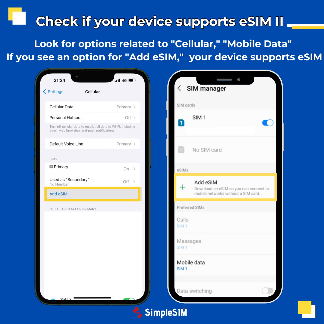 check eSIM compatability