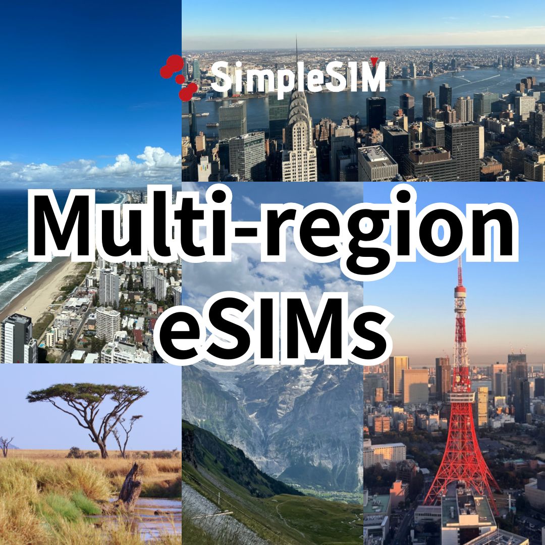 Multi-region eSIMs