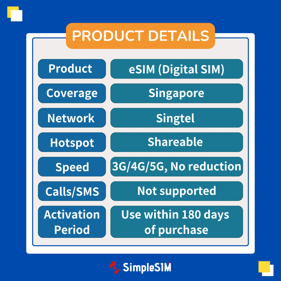 [Unlimited Day Pass] Singapore eSIM