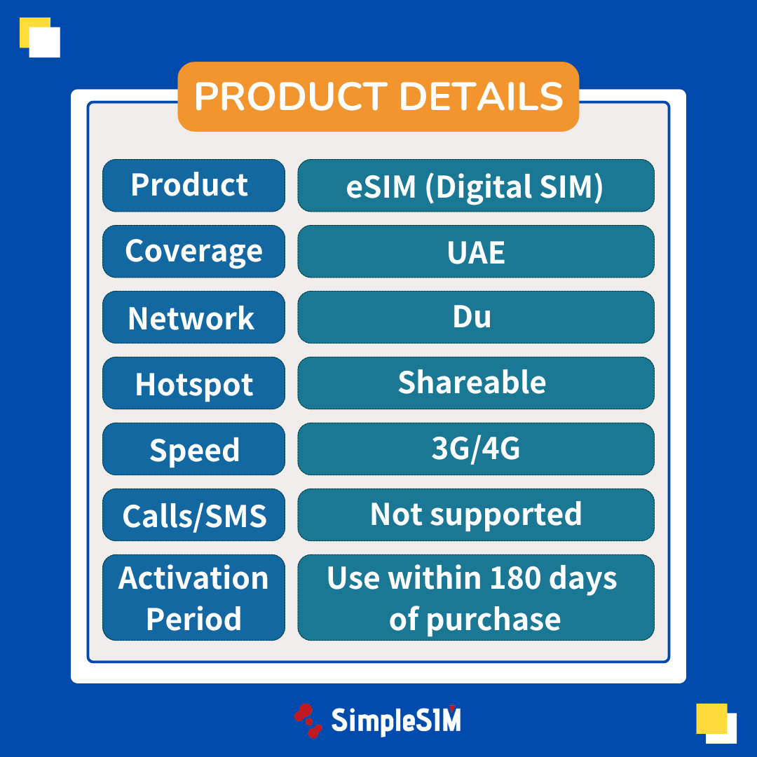 dubai UAE eSIM